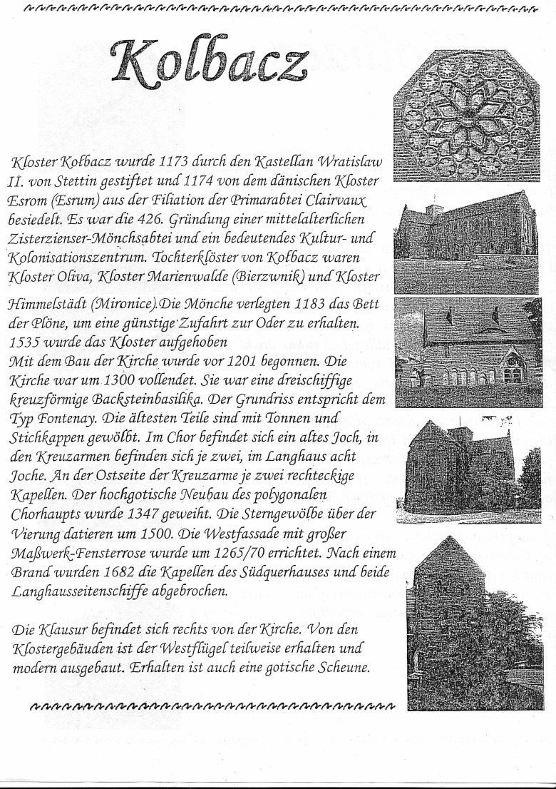 Kloster Kolbacz Kurzform