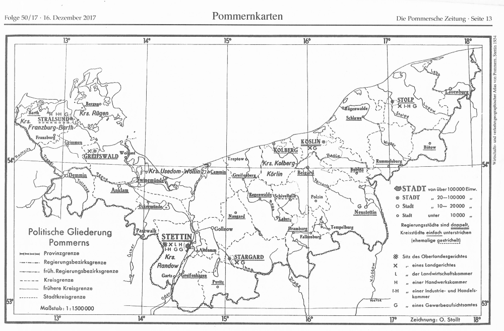 Politische Gliederung Pommerns