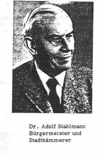 Bürgermeister Dr. Adolf Stahmann