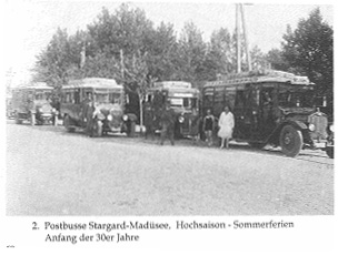 Postbusse 30-ziger Jahre