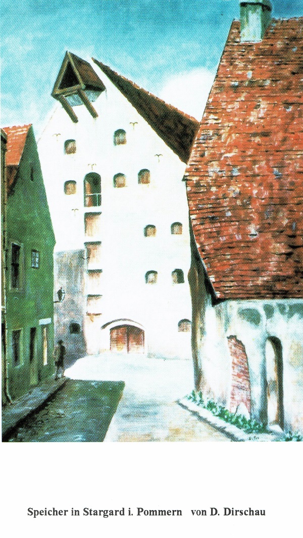 Speicher - Aquarell von Dirschau